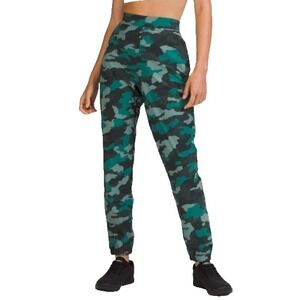 Lululemon Womens Adapted State High-Rise Jogger 28 Teal Camo 2 Athleisure Active